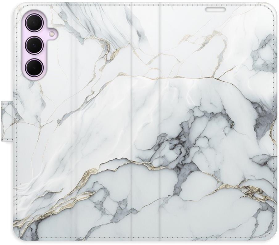 iSaprio Flip pouzdro SilverMarble 15 pro Samsung Galaxy A55 5G