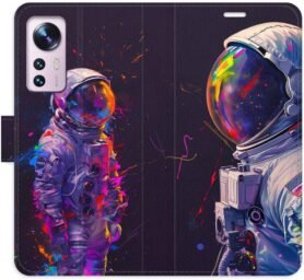 iSaprio Flip pouzdro Neon Astronaut 02 pro Xiaomi 12 / 12X