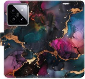 iSaprio Flip pouzdro Dark Marble pro Xiaomi 14