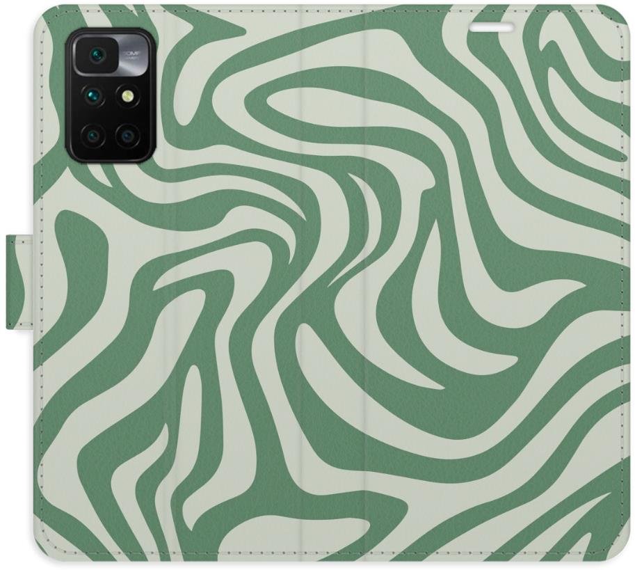iSaprio Flip pouzdro Zebra Green 02 pro Xiaomi Redmi 10