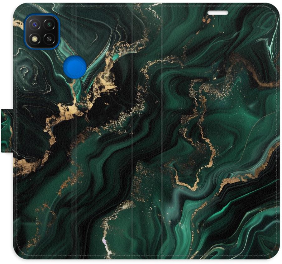 iSaprio Flip pouzdro Emerald 02 pro Xiaomi Redmi 9C