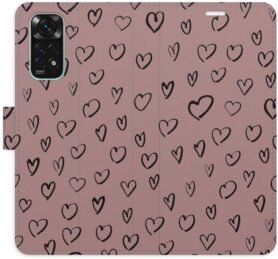 iSaprio Flip pouzdro Heart Dark 02 pro Xiaomi Redmi Note 11 / Note 11S