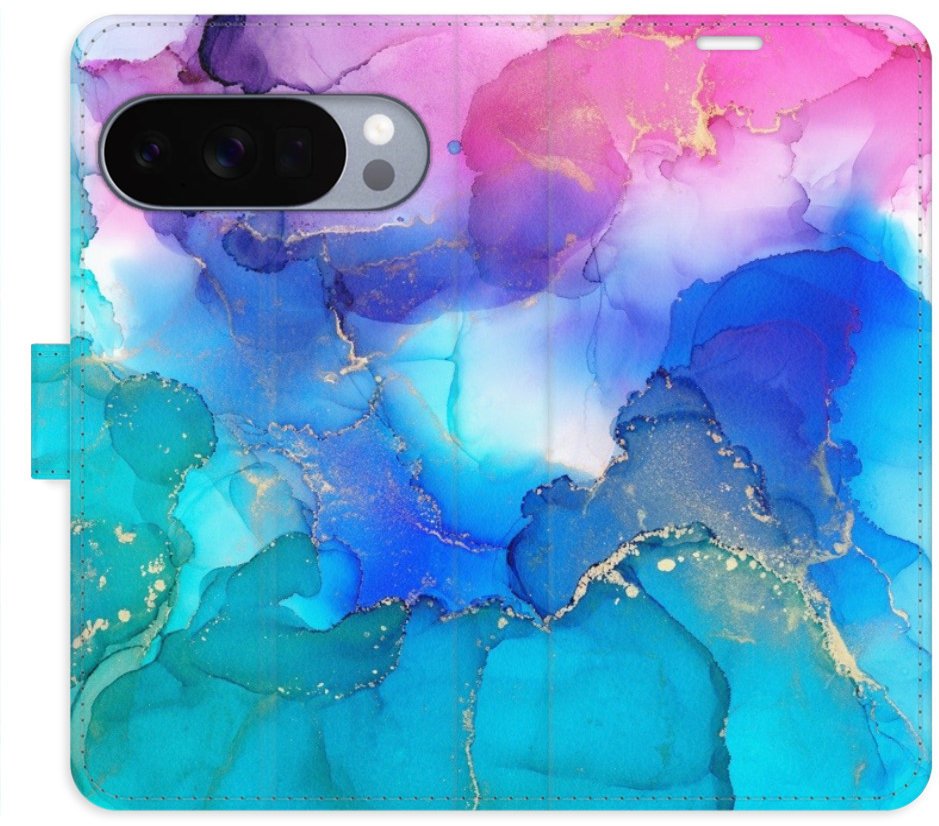 iSaprio Flip pouzdro BluePink Paint pro Google Pixel 10 / 10 Pro