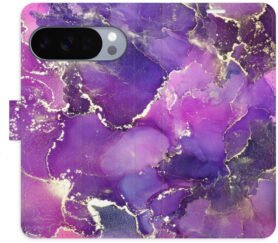 iSaprio Flip pouzdro Purple Marble pro Google Pixel 10 / 10 Pro
