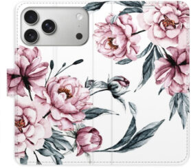 iSaprio Flip pouzdro Pink Flowers pro iPhone 17 Pro Max