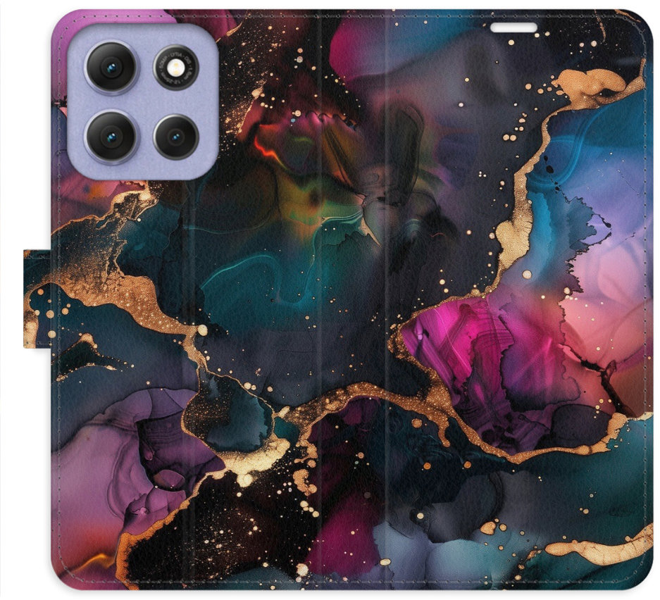 iSaprio Flip pouzdro Dark Marble pro Motorola Moto G86 5G