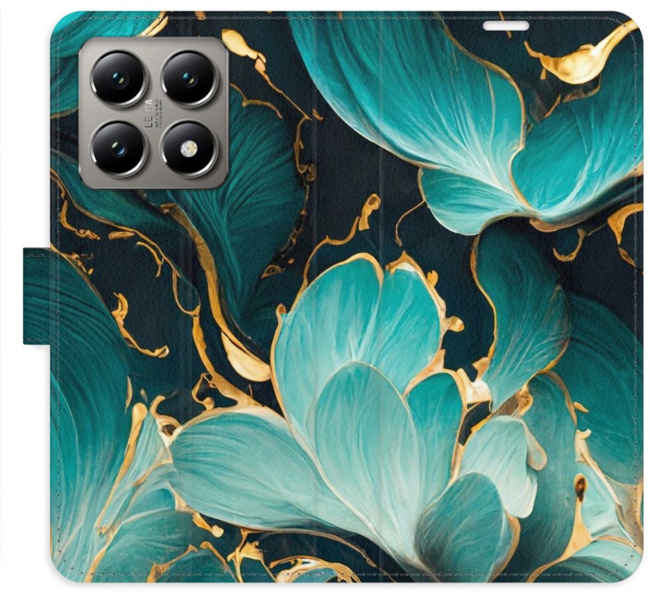 iSaprio Flip pouzdro Blue Flowers 02 pro Xiaomi 14T