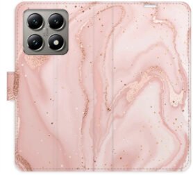 iSaprio Flip pouzdro RoseGold Marble pro Xiaomi 14T