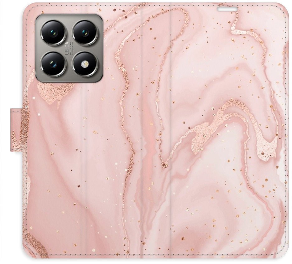 iSaprio Flip pouzdro RoseGold Marble pro Xiaomi 14T