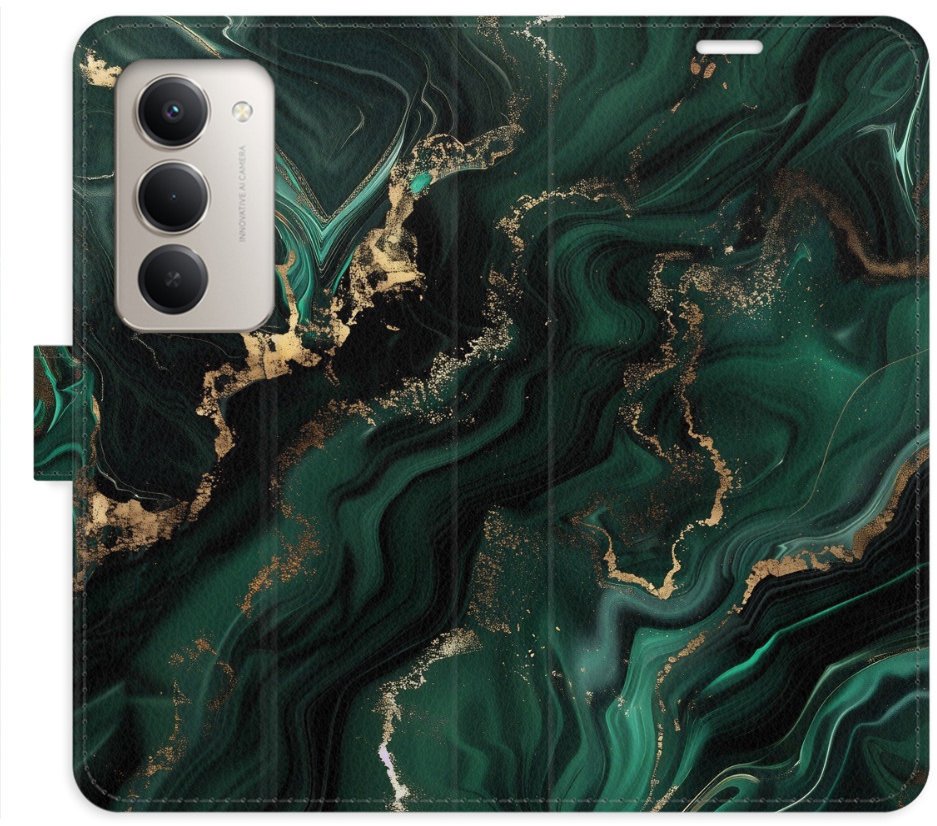 iSaprio Flip pouzdro Emerald 02 pro Xiaomi Redmi 15 5G