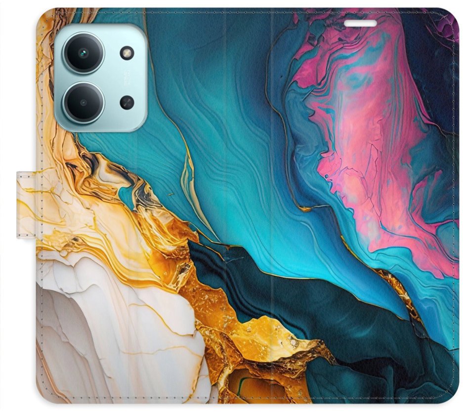 iSaprio Flip pouzdro Colourful Marble pro Xiaomi Redmi 15C