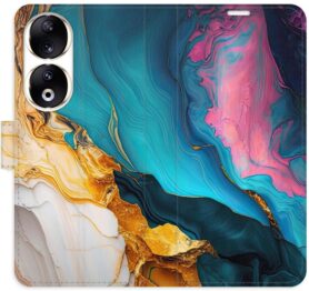 iSaprio Flip pouzdro Colourful Marble pro Honor 90 5G