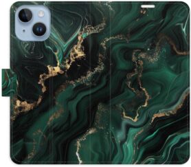 iSaprio Flip pouzdro Emerald 02 pro iPhone 14