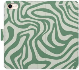 iSaprio Flip pouzdro Zebra Green 02 pro iPhone 7/8/SE 2020
