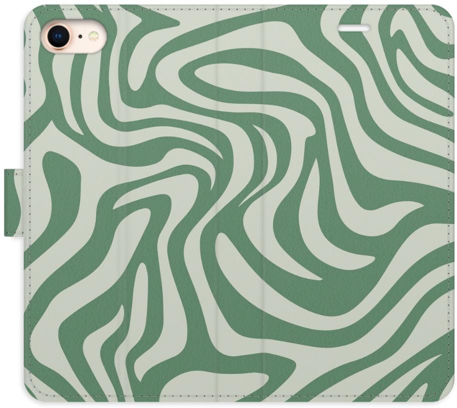 iSaprio Flip pouzdro Zebra Green 02 pro iPhone 7/8/SE 2020