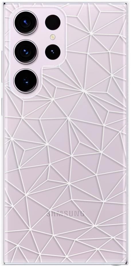 iSaprio Abstract Triangles 03 pro white pro Samsung Galaxy S23 Ultra