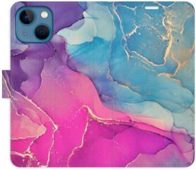 iSaprio flip pouzdro Colour Marble 02 pro iPhone 13 mini