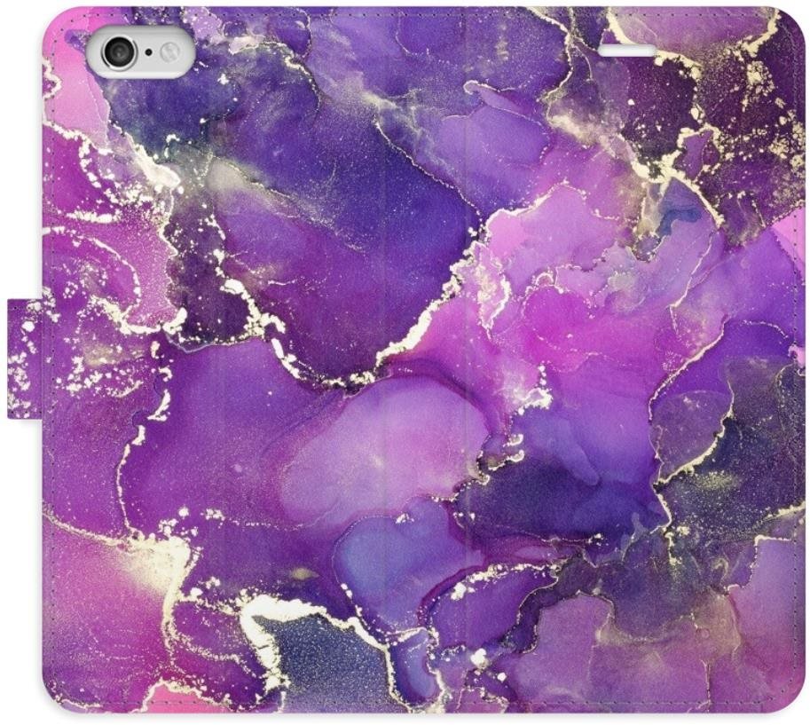 iSaprio flip pouzdro Purple Marble pro iPhone 6/6S