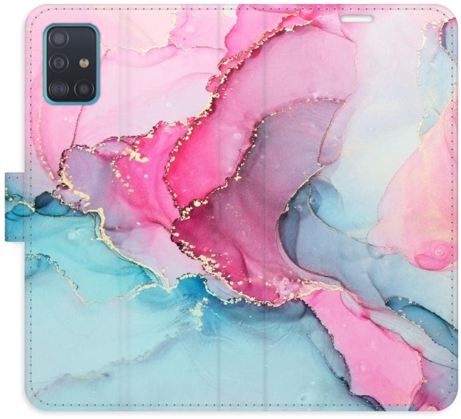 iSaprio flip pouzdro PinkBlue Marble pro Samsung Galaxy A51
