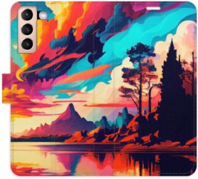iSaprio flip pouzdro Colorful Mountains 02 pro Samsung Galaxy S21