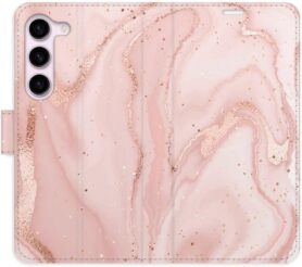 iSaprio flip pouzdro RoseGold Marble pro Samsung Galaxy S23 5G