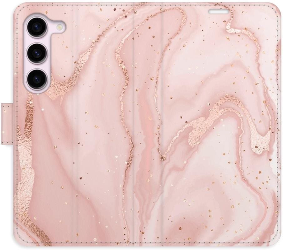 iSaprio flip pouzdro RoseGold Marble pro Samsung Galaxy S23 5G