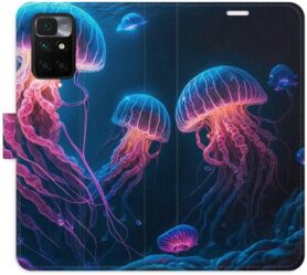 iSaprio flip pouzdro Jellyfish pro Xiaomi Redmi 10