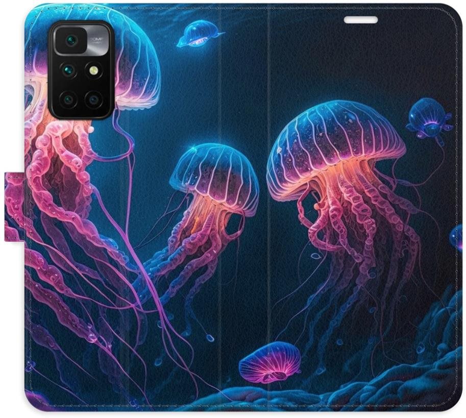 iSaprio flip pouzdro Jellyfish pro Xiaomi Redmi 10