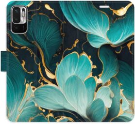iSaprio flip pouzdro Blue Flowers 02 pro Xiaomi Redmi Note 10 5G