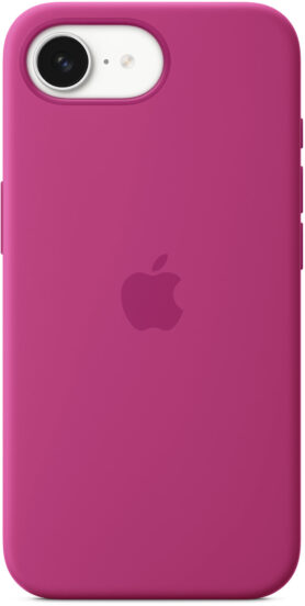 Apple Silikonový kryt na iPhone 16e fuchsiový