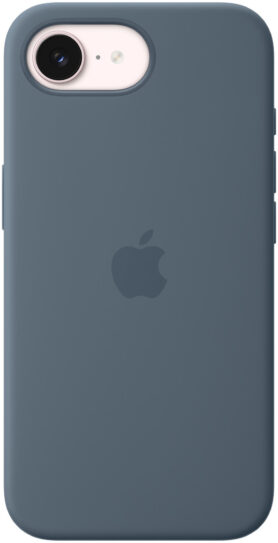 Apple Silikonový kryt s MagSafe na iPhone 17e ocelově modrý