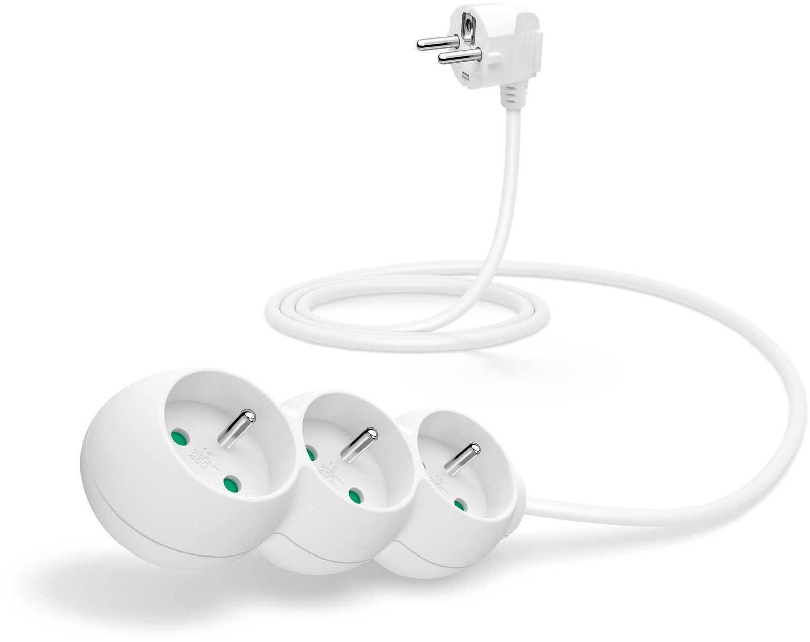 CONNECT IT prodlužovací 230V, 3 zásuvky, 1,5m, bílý