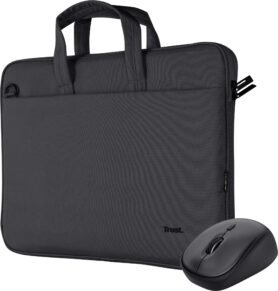 Trust BOLOGNA Bag And Mouse Set Black - černá