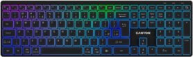 CANYON HKB-W11 EN/CS RGB Dual Mode Wireless Black- CZ