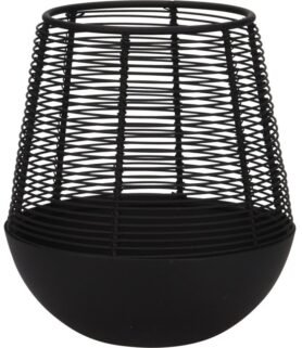 Koopmann International Svícen kovový drátěný 150 × 170 mm, černý