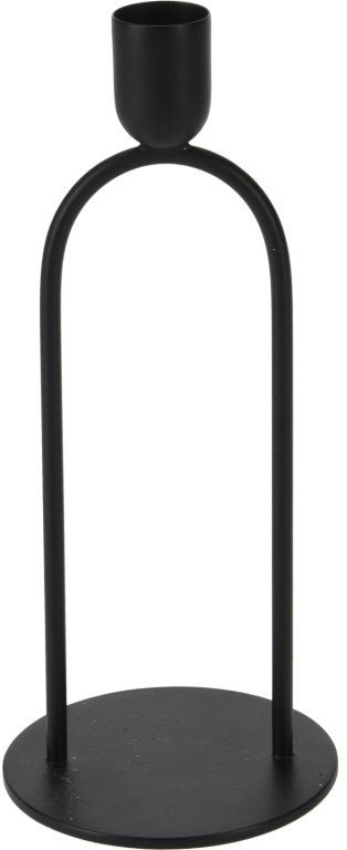 Koopmann International Železný svícen na kónickou svíčku 80 × 190 mm, černý