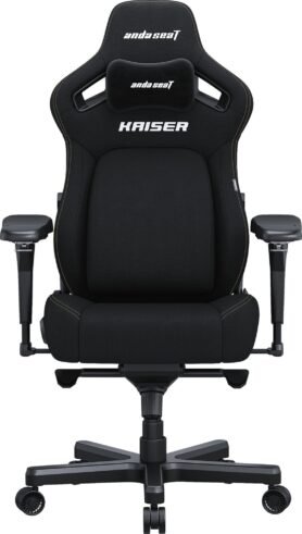 Anda Seat Kaiser 4 Premium Gaming Chair - L Size Black Fabric