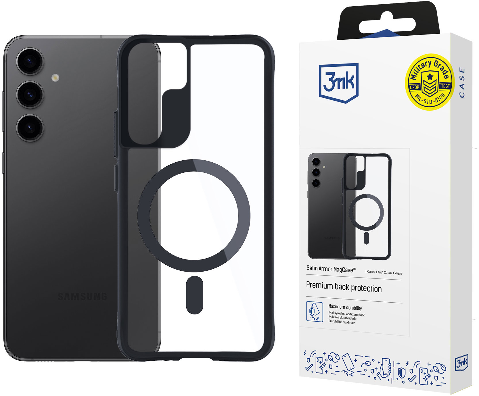3MK Satin Armor MagCase pro Samsung Galaxy S24+