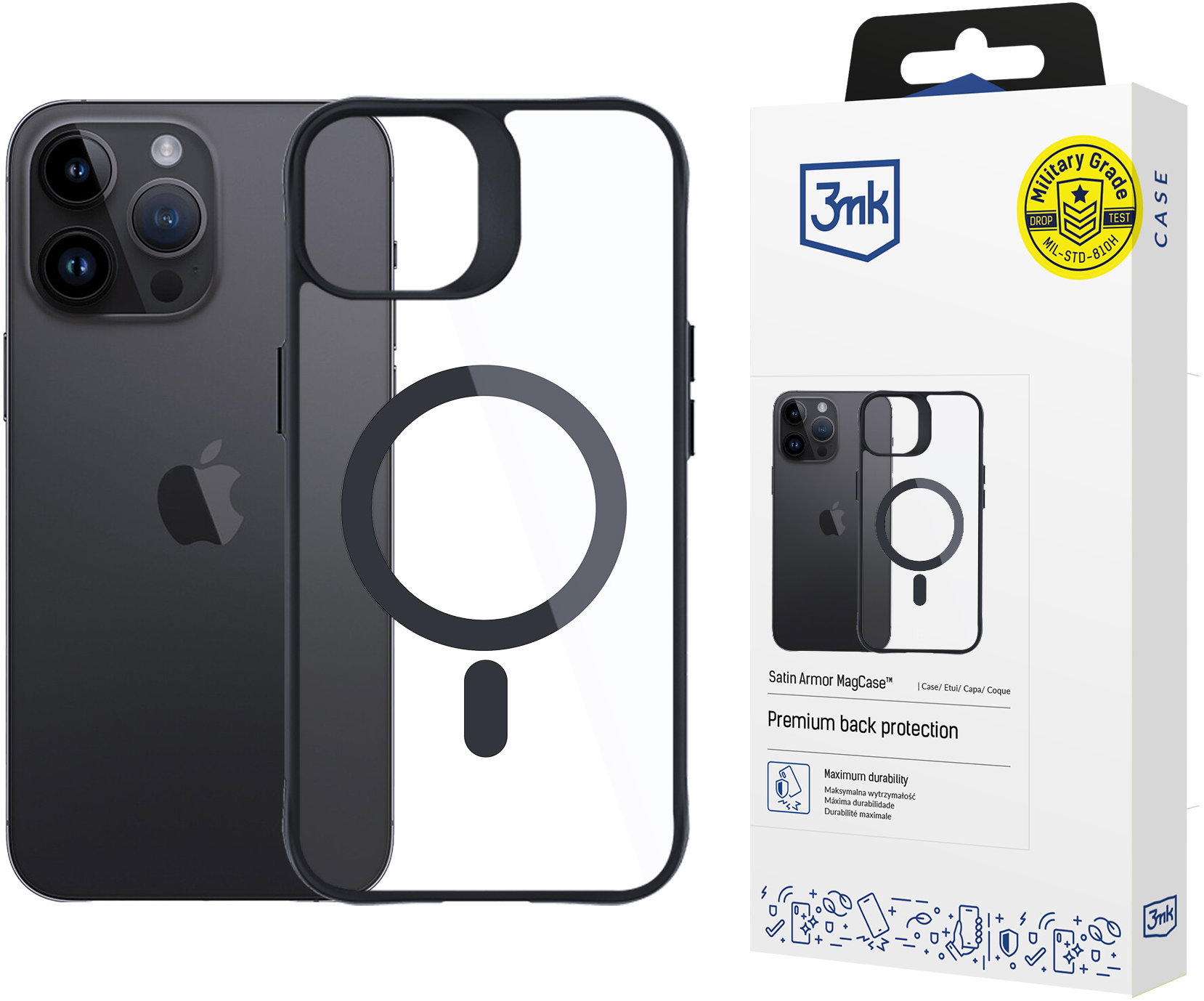3MK Satin Armor MagCase pro iPhone 14 Pro