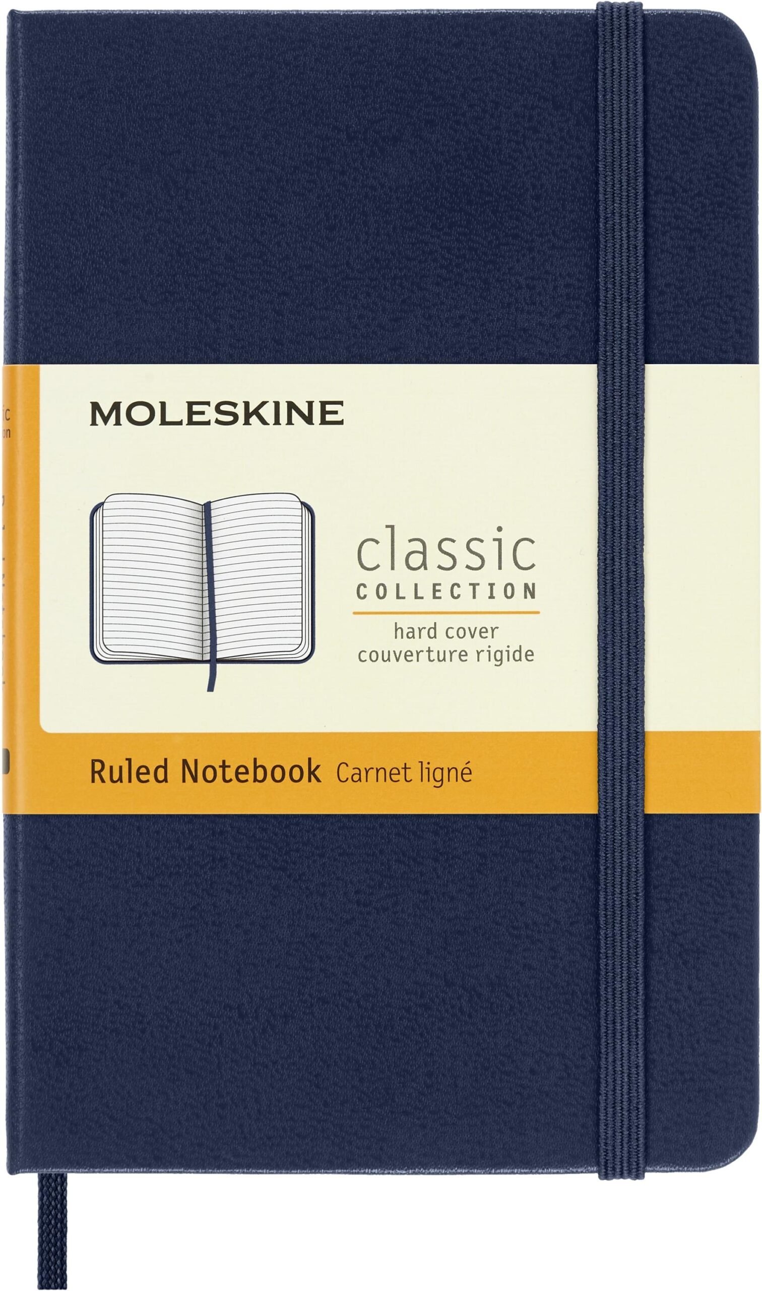 MOLESKINE S, tvrdé desky, linkovaný, modrý