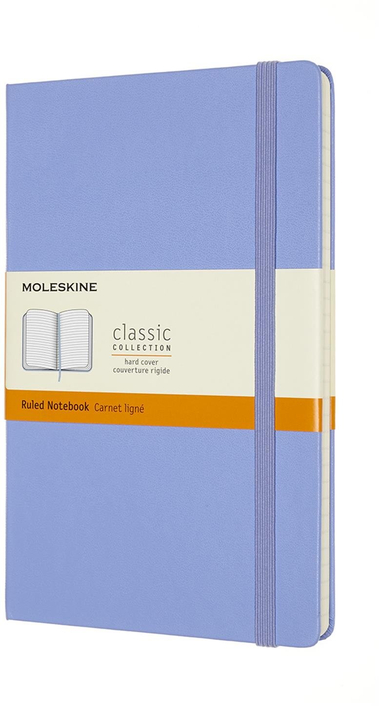 MOLESKINE L, tvrdé desky, linkovaný, nebesky modrý