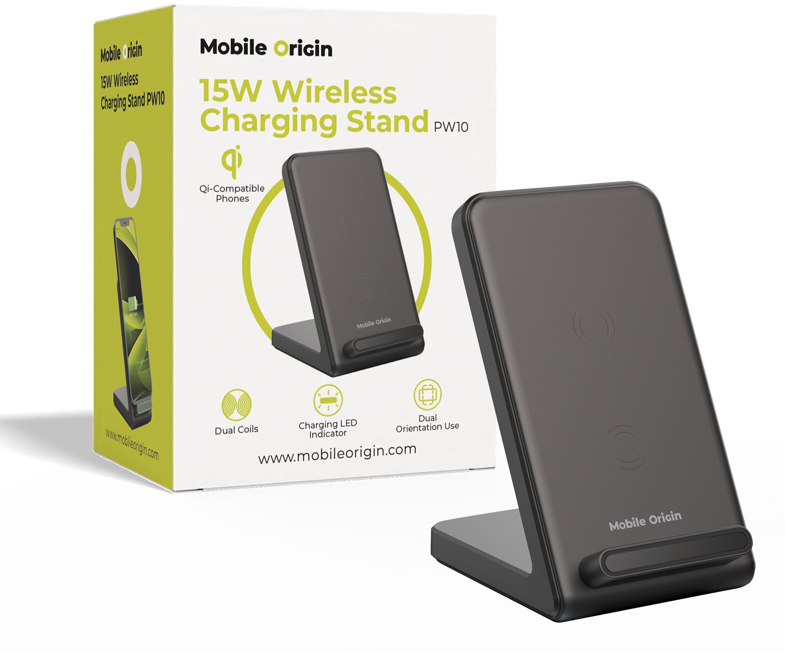 Mobile Origin 15W Wireless Charging Stand PW10