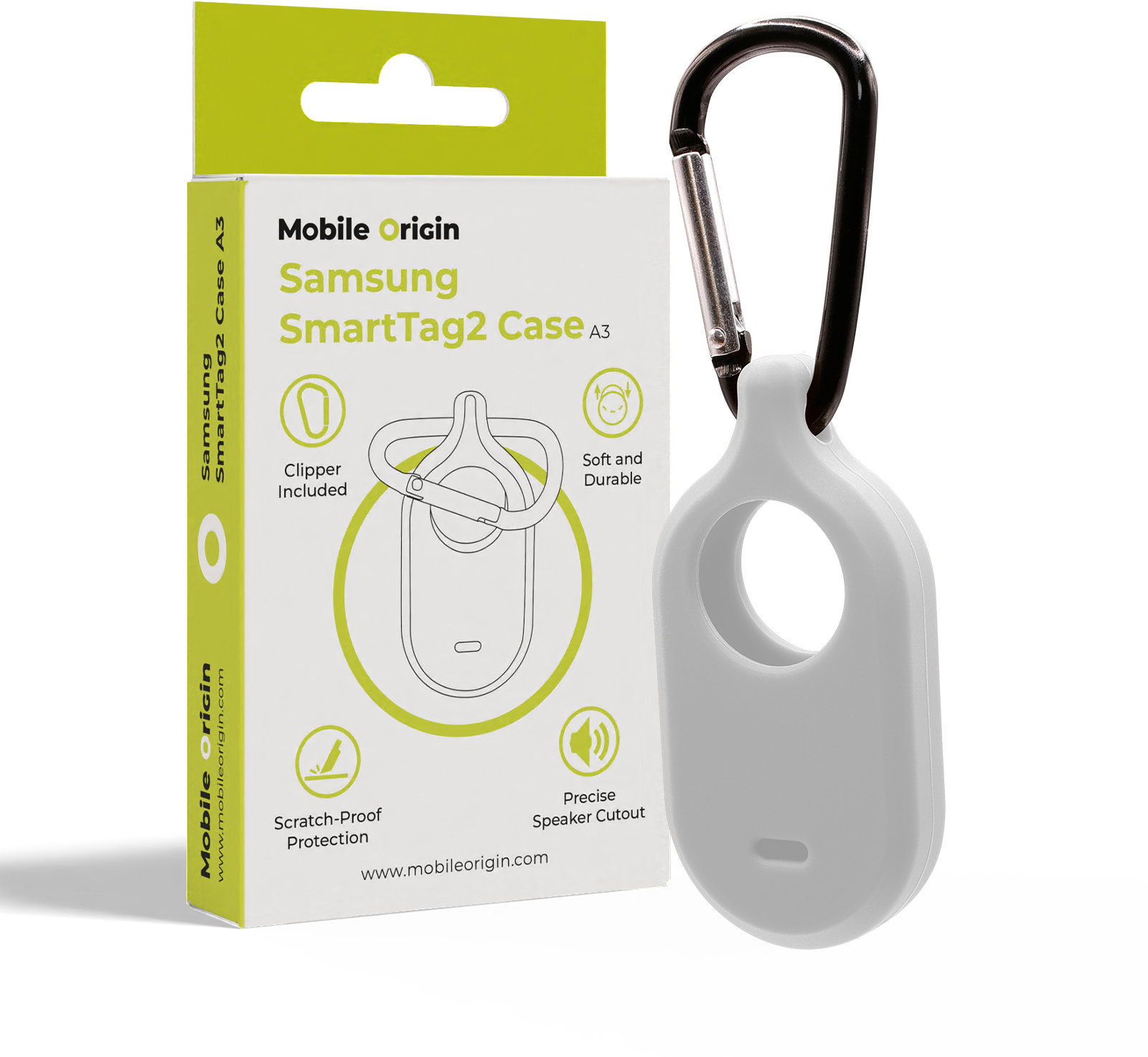 Mobile Origin Samsung SmartTag2 Case White