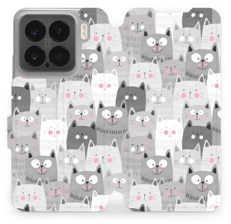 Mobiwear flip knížkové pro Xiaomi 15 - Kočičky