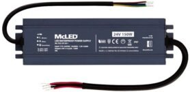 McLED Napájecí zdroj longevity 150 W, DC24V/6.25A, IP67, hliníkový
