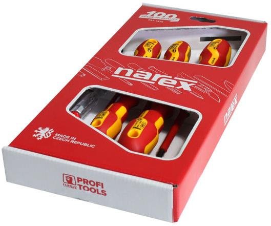 Narex Bystřice Sada šroubováků 5dílná se zkoušečkou S LINE ELEKTRO SLIM