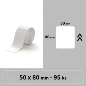 Niimbot štítky R 50x80mm 95ks Bílé pro B21, B21S, B3, B1S