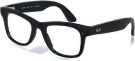 Meta RAY-BAN Meta Wayfarer (Standard) Smart Glasses (Gen 2) - Matte Black, Clear