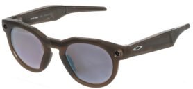 Meta Oakley Meta HSTN Smart Glasses - Brown Smoke, Prizm Deep Water Polarized