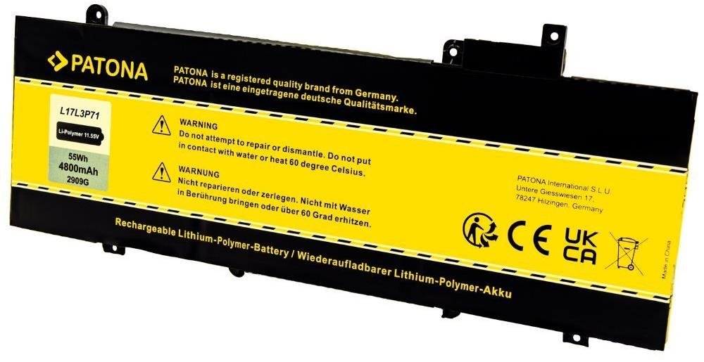 PATONA pro Lenovo ThinkPad T480S 4800mAh Li-Pol 11,55V L17L3P71